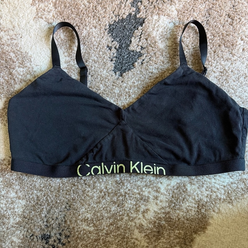Calvin Klein Black Bralette with Logo